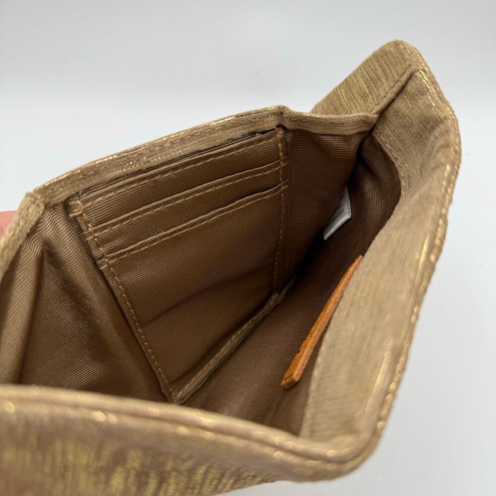 Hobo International Galaxy Leather Golden Taupe Trifold Wallet - Picture 6 of 8